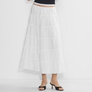 Bouquet Linen Maxi Skirt
